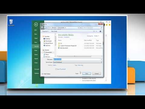 How to set password to an Excel 2013 File