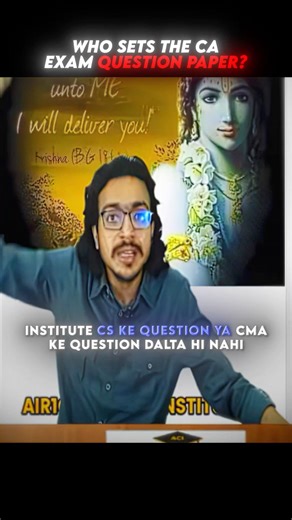 Who Sets CA Exam Question Paper 🤔 #caajayagarwal #air1ca #caexampreparation #afmclasses