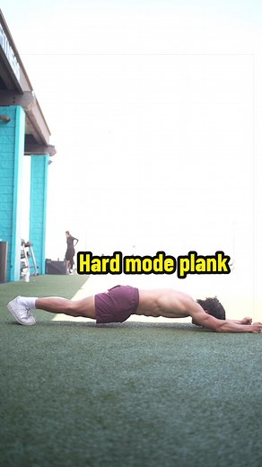 The most popular isometric exercise in a gym is probably the ab plank. In general, isometric exercises aren't as good for muscle growth compared to exercises that have a range of motion. With that said, for core stability, the plank can be a great option. Ideally, to best train your abs on a plank, you want to avoid raising your hips up high. Instead, keep your hips extended, creating a straight line with your body. If you want to make the exercise even harder, instead of having your elbows dire