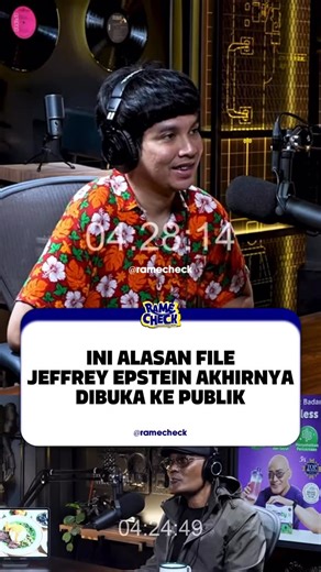 Ramecheck on Instagram: "Ini Alasan File Jeffrey Epstein Akhirnya Dibuka ke Publik Selengkapnya: YT DEDY CORBUZIER #ramecheck #rame #viral #trending #jeffreyepstein"