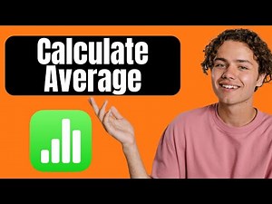 How to Calculate Average in Apple Numbers Spreadsheet