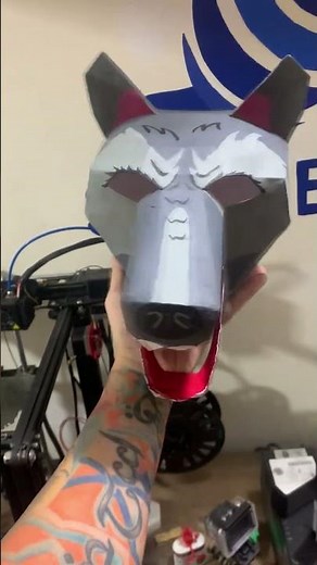 wolf mask papercraft