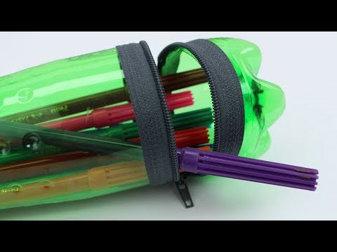 Transform a Plastic Bottle into a Zipper Pencil Case
