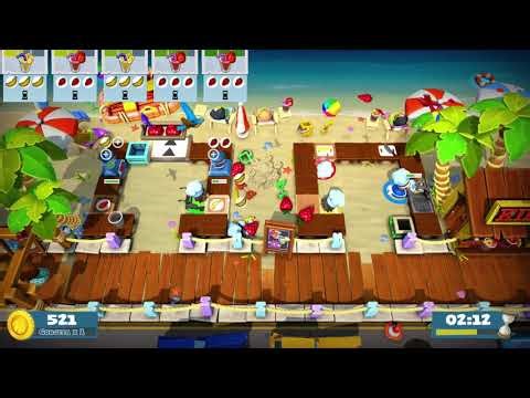Overcooked! 2 - 4 Players Local Coop gameplay [1080p60]