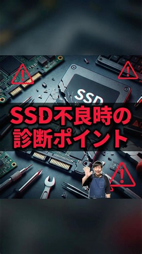 SSD不良時の診断ポイントについて#パソコン修理 #データ復旧 #shorts