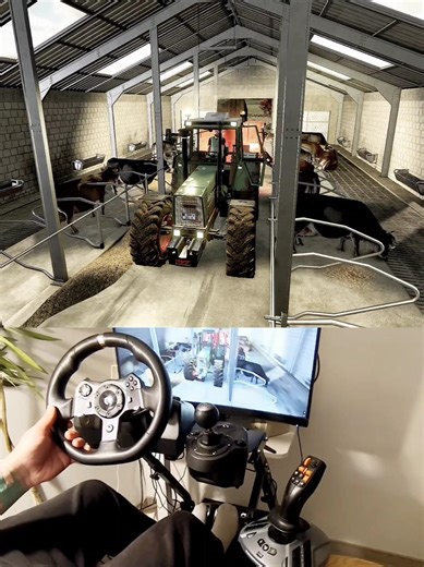 Fendt 615 LSA Turbomatik + Kuhn feeder Steering Wheel Thrustmaster Farmstick #dkgc #fs25 #fendt