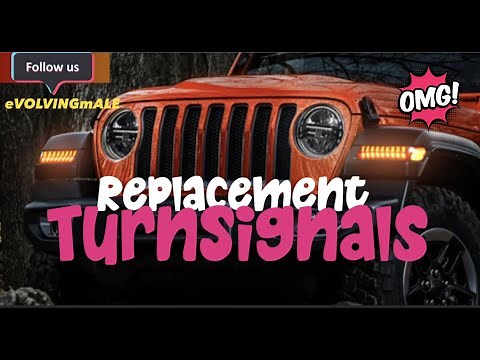 Front Fender Turn Signals Replacement for Jeep Wrangler or Gladiator