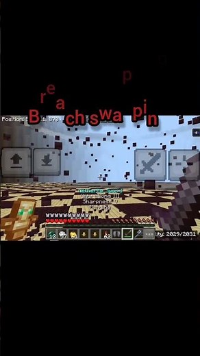 Breach and Density swapping mace pvp technique #minecraft #bedrock