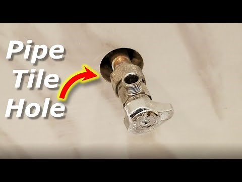 How to Cut Round Holes in Tile for Pipes/Shower Heads