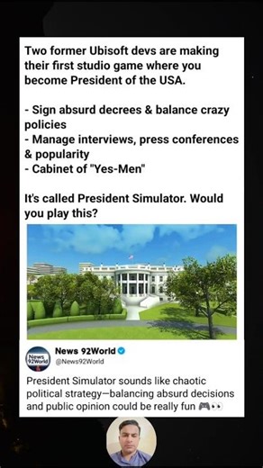 Indie Game President Simulator Lets You Become U.S. President — Manage Policies, Press, and Chaos