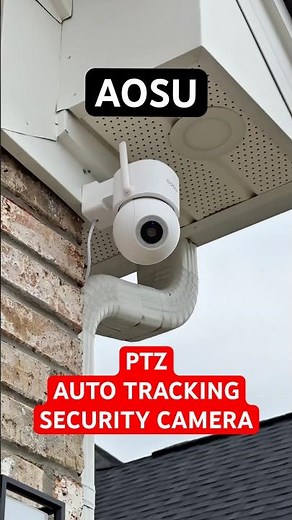 AOSU 3K 360° Wired Outdoor Security Camera – AI Alerts, Auto-Tracking, No Monthly Fees!