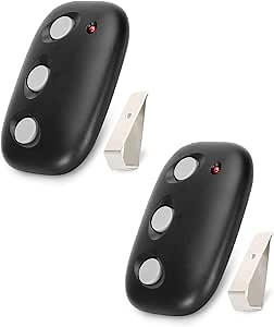 2pcs MCT-3 for Linear Garage Door Remote,318 Mhz Megacode - Rolling Code Technology, Compatible with Linear Ld050, Ld033, Ldco800, Replace for MCT-11 ACT-31B Linear Garage Door Opener Remote