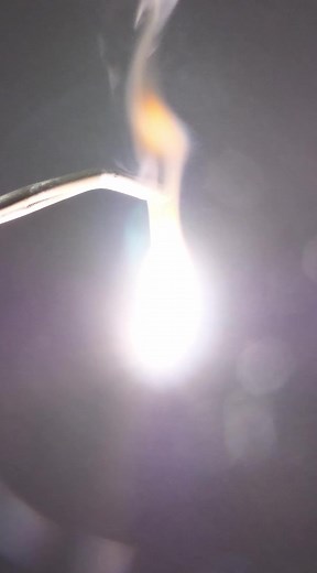 Bright Burning Magnesium in Chemistry Experiment