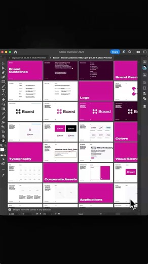How I Make Brand Guidelines for design projects #adobeillustrator #brandguidelines #guideit