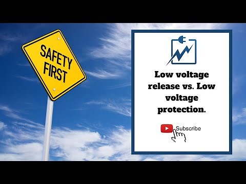 Low voltage release vs. Low voltage protection in motor control