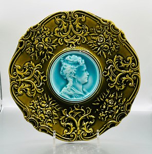 Antique Majolica Plate SCHRAMBERG VILLEROY & BOCH Made in Germany 1900s, Majolica Plate - Etsy