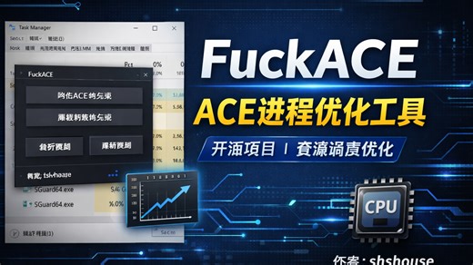 FuckACE（shshouse）ACE进程优化工具介绍与使用说明