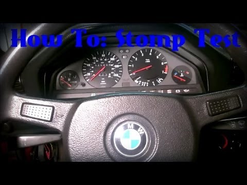 How To: Stomp Test on BMW E30 (87-92)