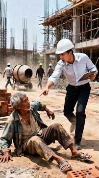 Why Did the Construction Manager Humiliate This Old Man?#Why#EmotionalStory#OldMan#LaborerLife