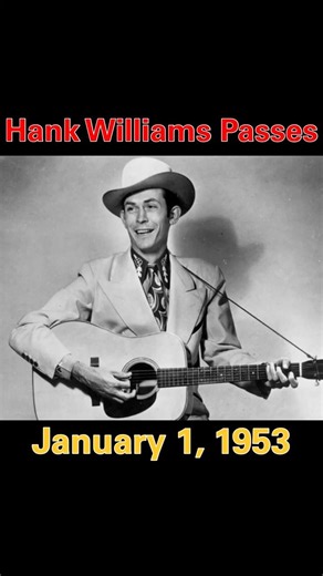 Hank Williams passed away #music #country #hankwilliams #musichistory