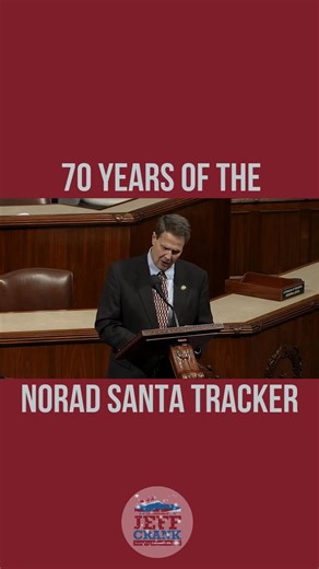 For 70 years, NORAD Tracks Santa has provided up-to-the minute information on Santa’s journey from Peterson Space Force Base here in Colorado Springs. NORAD tracks Santa on his sleigh, pulled by nine reindeer including their leader Rudolph, as he travels around the world to give gifts to all the children on Santa’s Nice List. | Rep. Jeff Crank