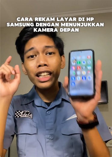 Cara Screen Record Kamera Depan di HP Samsung