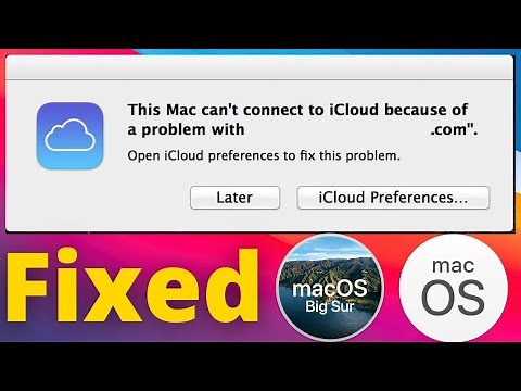 This Mac can’t Connect to iCloud Because of a Problem With | Fixed