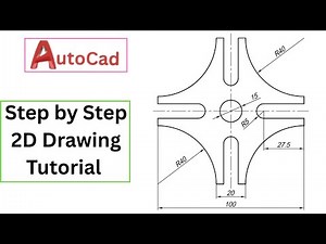 AutoCAD 2D Drawing for Beginners | Step by Step Tutorial autocad