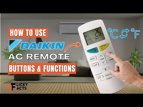 How to Use: DAIKIN AC Remote Buttons & Functions | Heat Pump Remote Guide | Model No. ARC470A25