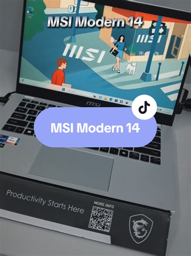 Rekomendasi laptop untuk anak sekolah sampai kuliah MSI Moder 14 Intel Core i7 Intel Core i7-1355U | 16GB DDR4 | SSD 512GB NVMe | Iris Xe Graphics | 14' FHD | Windows 11 Office Home 2021 | KB Single Backlit | 2 Th | Sleeve Bag Harga : 10.xxx.xxx #MSI #MSIModern #laptop #laptopcirebon #tokolaptopcirebon