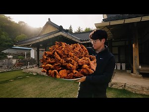 Super Crispy Chicharrones cooking in the countryside