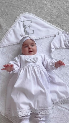 Unique Handmade Baptism Sets with Personalized Embroidery