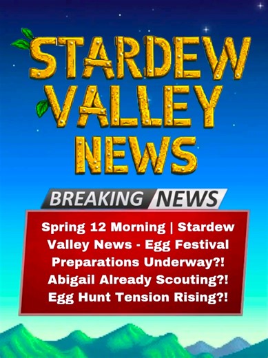 Egg Festival Preparations in Stardew Valley