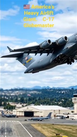 🇺🇸 America’s Heavy Airlift Giant. C-17 Globemaster #viral #aivideo #c-17 #viralreel #short
