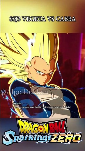 SSJ3 VEGETA MEETS CABBA #dragonball #dbz #dbs #goku #sparkingzero #shorts