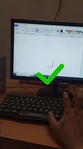 MS Paint trick! 😱🔥✅ #tricks#keyboard#computer#mspaint#windows#pc#shorts
