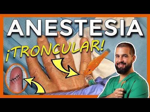 Cómo poner ANESTESIA para suturar un dedo. ANESTESIA TRONCULAR. Video REAL explicado
