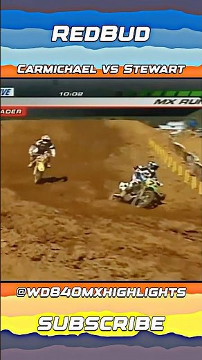 Ricky Carmichael vs James Stewart - 2007 Redbud Motocross