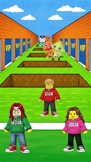 2D Animation - Escape Tsunami Roblox (Brainrot Moment)