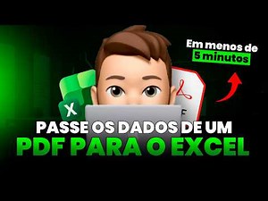 Transfer information from a PDF to Excel in less than 5 minutes.