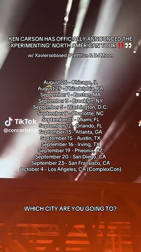 KEN CARSON US TOUR #kencarson #xperiment #tour | ken carson