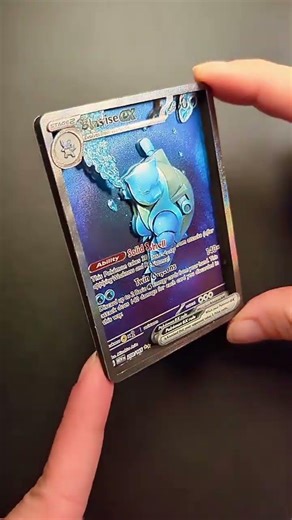 Blastoise EX 3D Pokémon Card from the 151 set. #pokemon151