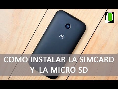 MOTOROLA MOTO E (How to Install the SIM Card and Micro SD)