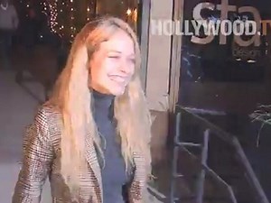 Alexis Knapp entertains while leaving Bagatelle