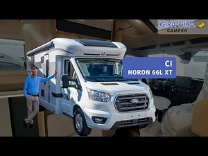 🚐 Camper CI Horon 66 L XT 2026: Complete tour of the 7.45 m semi-integrated (5 seats, Ford up to ...