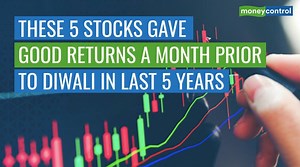 We are just one month away from this year's Diwali Muhurat Trading which will be held on Saturday, November 14. An analysis of the last 5 years' data by Moneycontrol showed 5 stocks gave at least 10 per cent return in one month prior to Diwali during that period. Watch the video to find out about these stocks https://www.moneycontrol.com/news/photos/business/stocks/these-5-stocks-were-consistent-performers-a-month-prior-to-diwali-in-last-5-years-5968251-5.html | moneycontrol.com