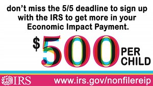 SSI and VA benefit recipients who don’t normally file a tax return...