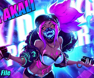 ArtStation - League of Legends "K/DA AKALI" PSD File | Artworks