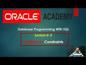 Database Programming With SQL - Section 14 - Part 5