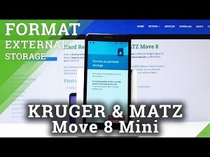 How to Format SD Card in Kruger & Matz Move 8 - Erase All Data from SD Card